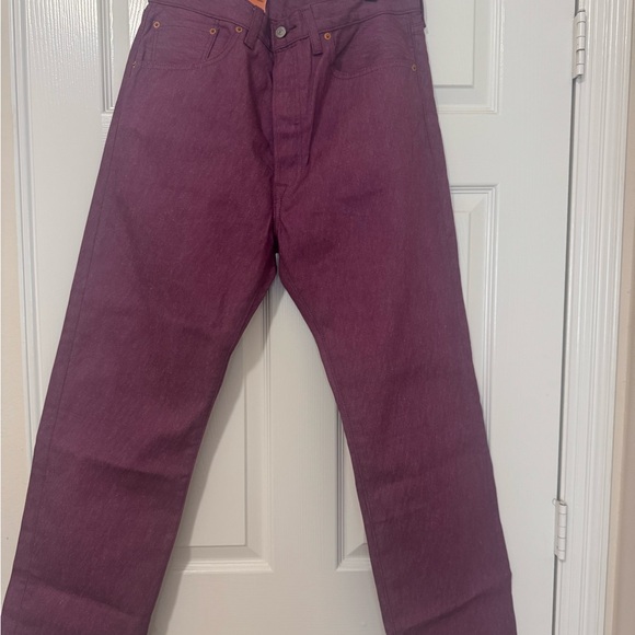 Levi’s 501 Shrink to Fit Button Fly Jean 34x30 Purple READ - Picture 3 of 15